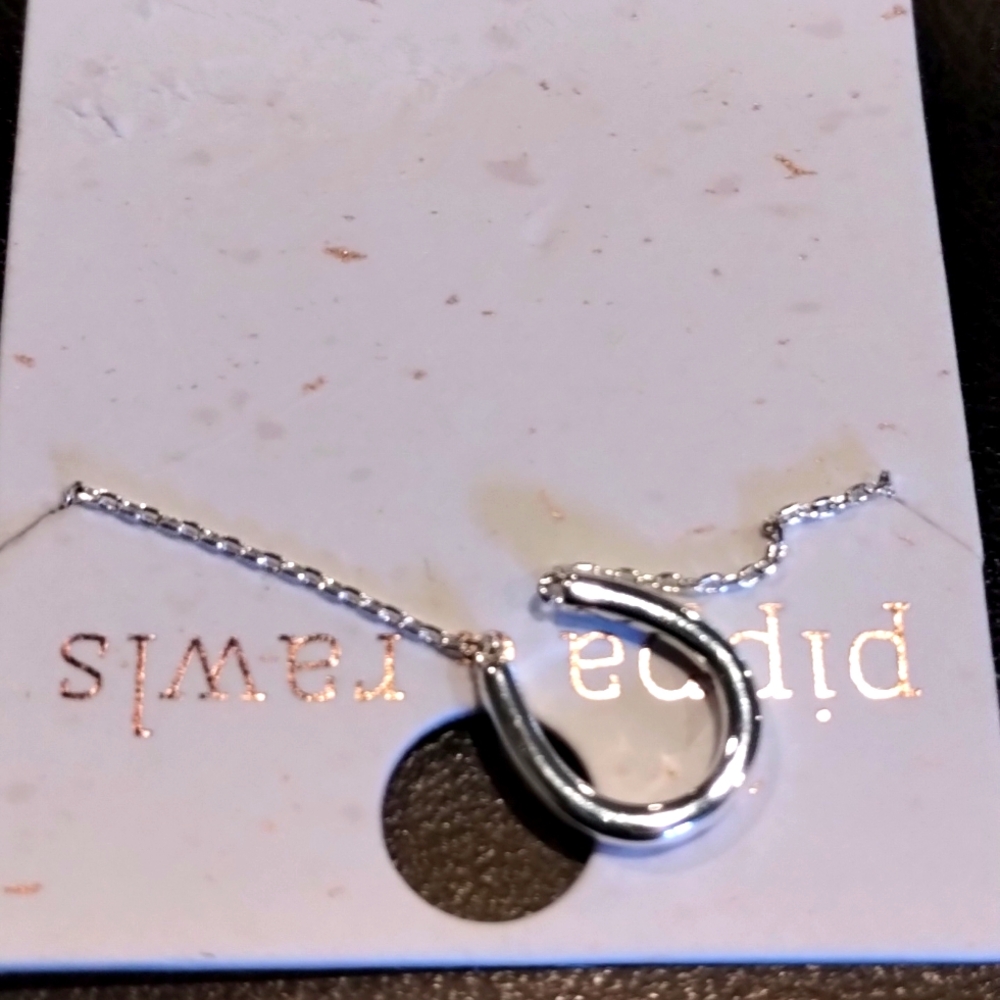 Silver Necklace Horseshoe Cubic Zirconia Lucky Horses Pippa & Rawls NWT - Picture 5 of 14